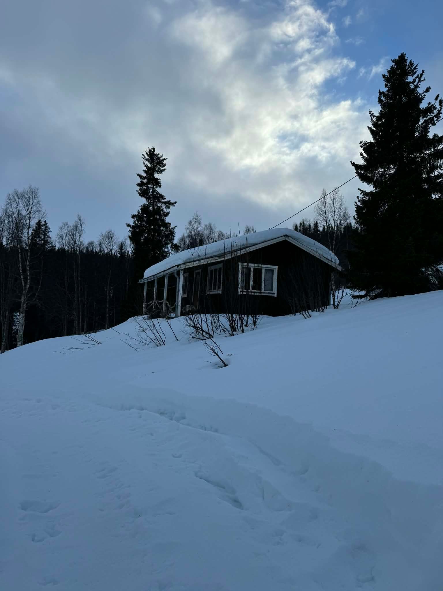Stuga i Blåsjön med sjöutsikt