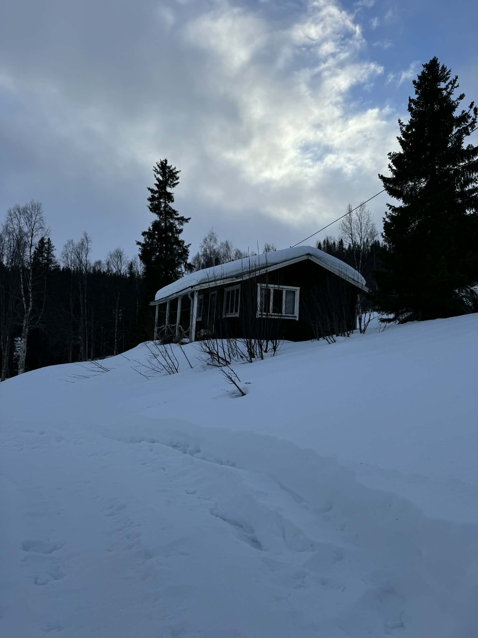 Stuga i Blåsjön med sjöutsikt
